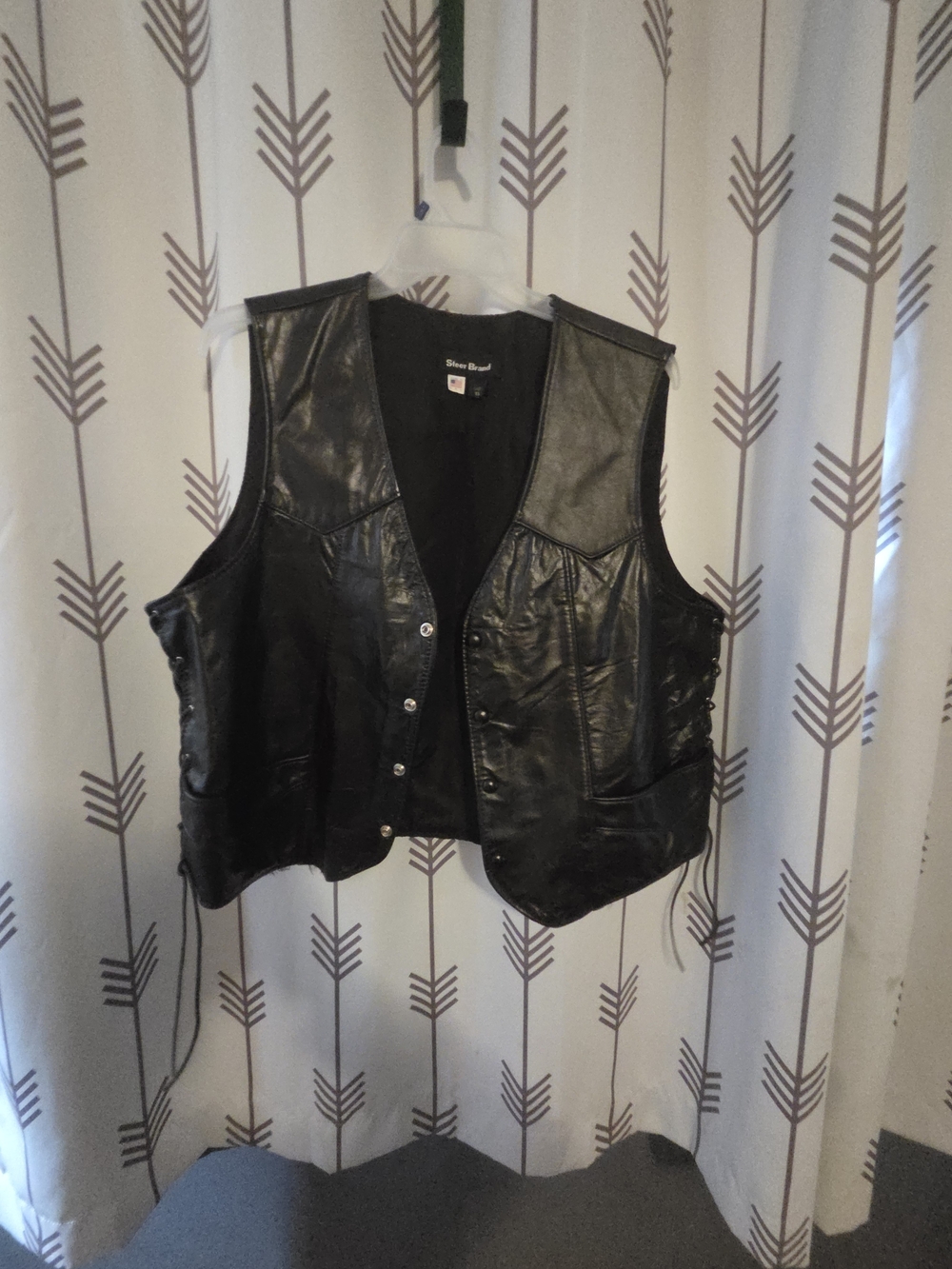 Steve Brand Black Leather Women's Vest